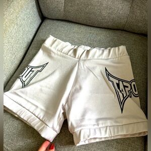 Tapout White Shorts with Black Logo